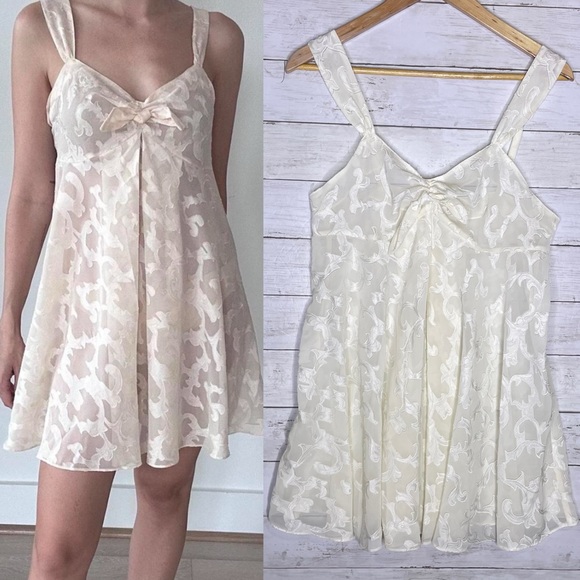 Victoria's Secret Other - Vintage Gold Label Victoria’s Secret Babydoll Nightgown Dress